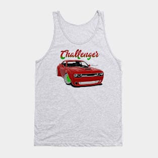 Challenger Drift Red Front Tank Top